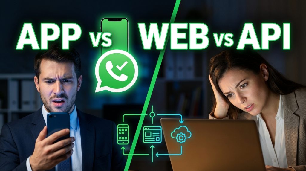 WhatsApp Business App vs Web vs API: The 2026 Decision Guide
