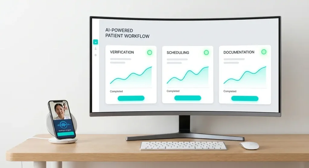 Amazon Connect Health AI-powered patient workflow dashboard